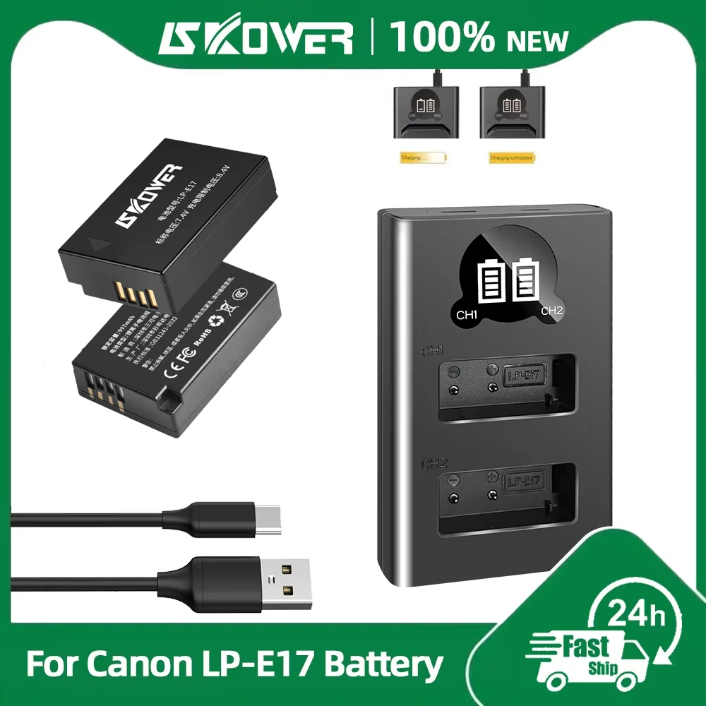 Canon Camera Eos R8 - Batterie LP-E17 pour appareils photo Canon